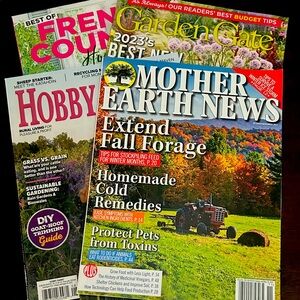 Magazine Bundle Of 4 Sustainability Farm Garden Style Tips EUC